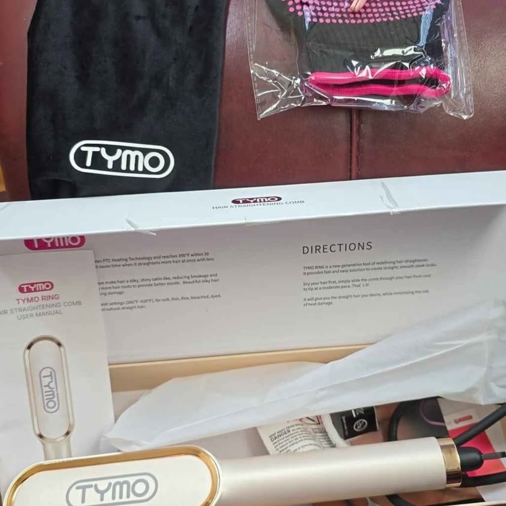 TYMO Hair Straightening Comb with Accessories